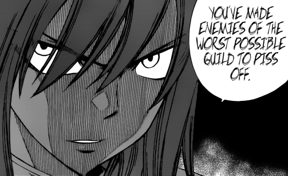  [Fairy Tail] Chapter 292 - Fairy Tail Fired Up! Fairy Tail vs Sabertooth Erza-fairy-tail-is-the-worst-possible-guild-to-piss-off-e1342806368688