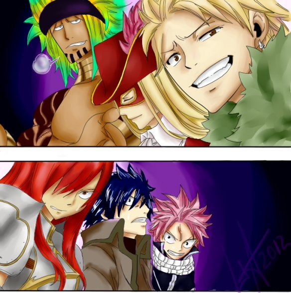 [Fairy Tail] Chapter 291 - Lucy vs Minerva: Naval Battle Fairy_tail_vs_saberooth_by_lissaaller-d57jsi1