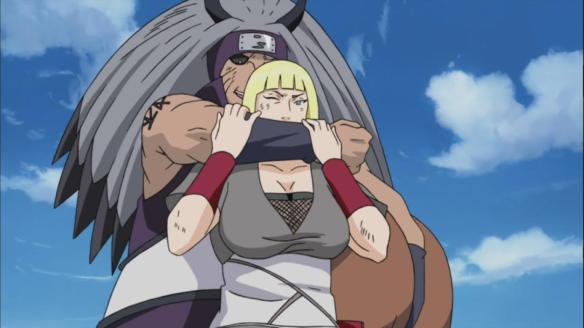 Darui vs Kinkaku and Ginkaku – Naruto Shippuden 269 Ginkaku-captures-samui