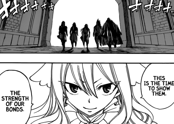  [Fairy Tail] Chapter 292 - Fairy Tail Fired Up! Fairy Tail vs Sabertooth Marvis-show-them-the-true-strenght-of-our-bonds-e1342806488526