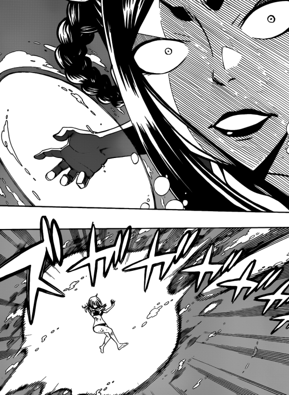 [Fairy Tail] Chapter 291 - Lucy vs Minerva: Naval Battle Minerva-injures-lucy-e1342178554724