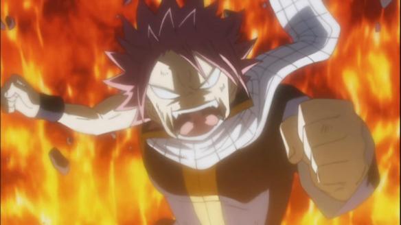 Clock Parts Assembled – Beginning of the End – Fairy Tail 139 Natsu-gets-fired-up