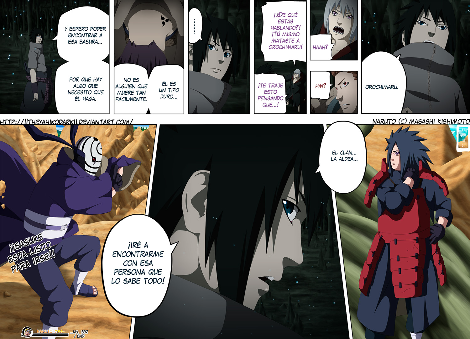 Sasuke Goes To Orochimaru Madara S Edo Tensei Stays Naruto 592 Daily Anime Art