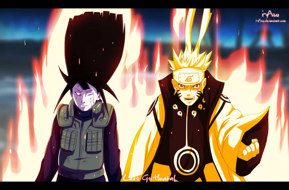 Naruto And Hinata Fight Toghether Naruto 615 Daily Anime Art