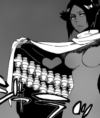Yoruichi appears with Energy bottles