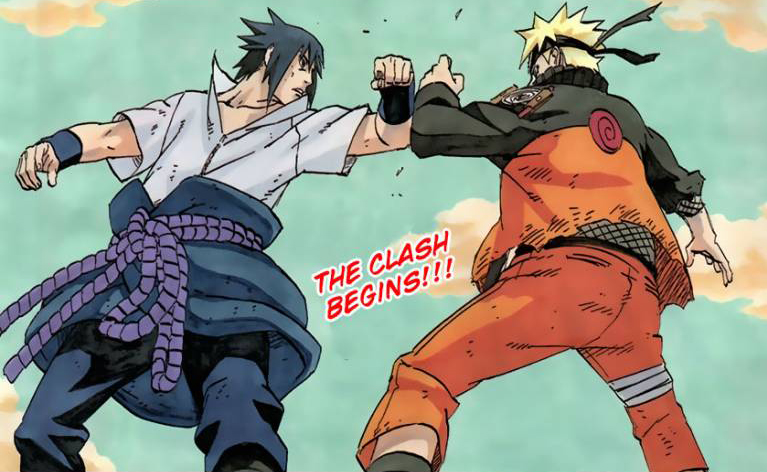 sasuke uchiha vs naruto uzumaki final battle