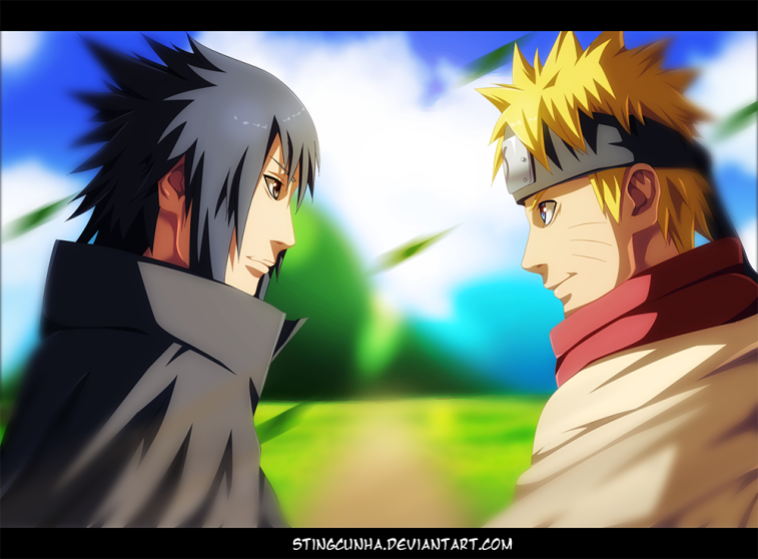 Naruto 699 Naruto and Sasuke by stingcunha