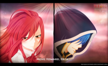 Fairy Tail 416 Erza and Jellal by tofiqhuseynov
