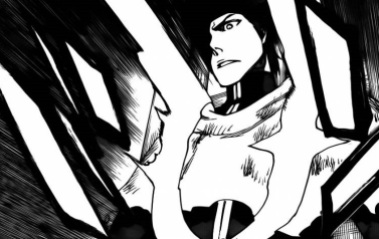Aizen attacked by Quincy