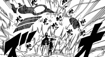 Naruto protects Sarada