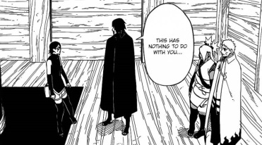 Sasuke doesn't involve Sarada