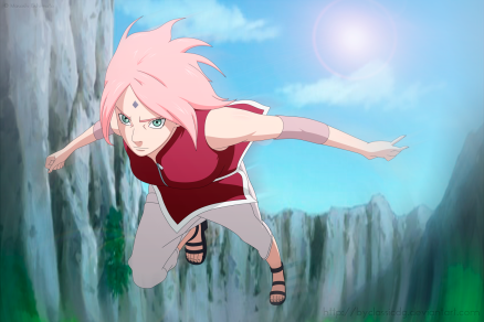 Naruto Gaiden 5 Sakura approaches by byclassicdg