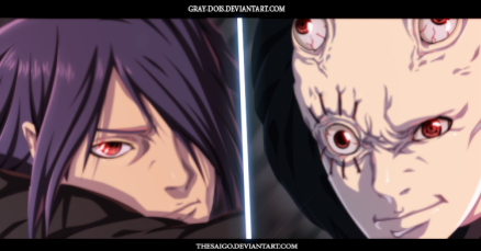 Naruto Gaiden 5 Sasuke and Unknown Uchiha by Gray-Dous