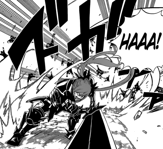 Erza fights soldiers