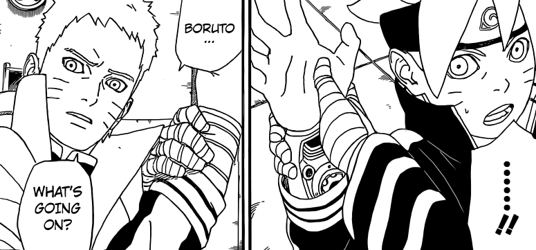Naruto notices Boruto cheated | Daily Anime Art
